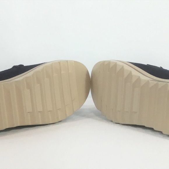 Navy Suede Platform Moccasins  (nearly new) - Picture 5 of 7